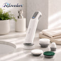 Rlovelen™ SpinMate C5 Cordless Electric Spin Scrubber, Compact Rechargeable Power Cleaning Brush with 5 Interchangeable Heads, Dual-Speed Control & USB-C Charging for Kitchen, Sink, Tile, Grout, Bathroom & Home Cleaning