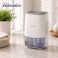 Rlovelen™ AirDrop D16 Mini Electric Dehumidifier, Compact Quiet Small-Space Moisture Remover with 16 oz Water Tank, Auto Shut-Off, LED Indicator & Low-Energy Peltier Design for Kitchen, Bathroom, Bedroom, Closet & Home