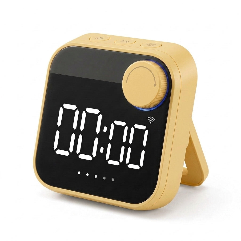 Rlovelen™ TimeHalo W3 Smart WiFi Kitchen Timer, Large LED Digital Countdown Timer with App Control, Multiple Timer Presets, Adjustable Alarm & Magnetic Stand for Cooking, Baking and Meal Prep