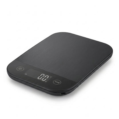 Rlovelen™ Forma S11 Digital Food Kitchen Scale, 11 lb Capacity, Grams & Ounces, Tare Function, 304 Stainless Steel Platform, USB-C Rechargeable Scale for Baking, Cooking, Meal Prep & Everyday Weighing