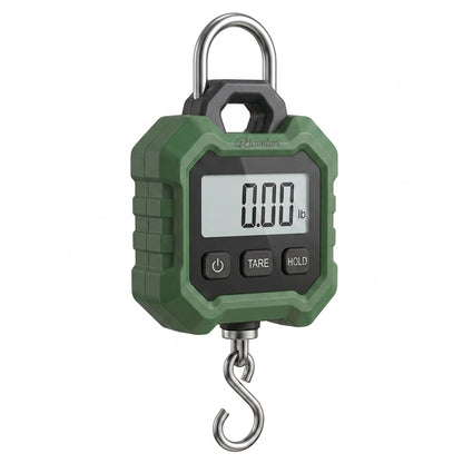 Rlovelen™ LiftGo H440 Digital Hanging Scale, 440 lb / 200 kg Capacity, Portable Handheld Hook Scale with Backlit LCD, Tare & Hold Functions for Grocery, Household, Luggage and Everyday Utility Weighing